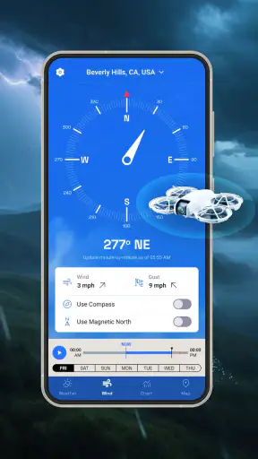 UAV Forecast Drone Weather Map screenshot
