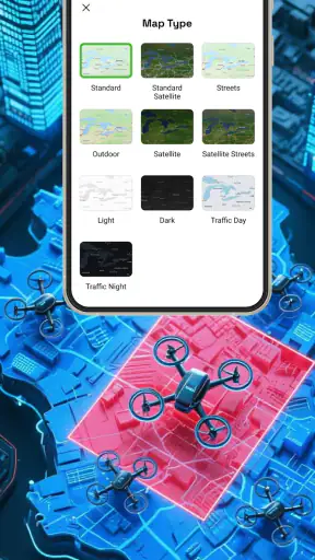 UAV Forecast Drone Weather Map screenshot