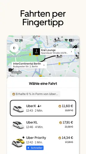 Uber - Deine Fahrt auf Abruf screenshot
