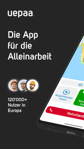Uepaa – Alleinarbeiterschutz screenshot