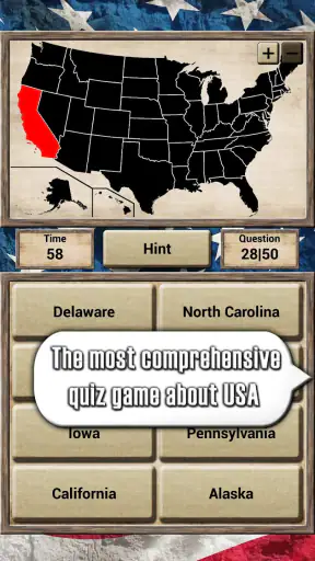 USA Geography - Quiz Game screenshot