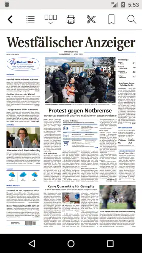 WA ePaper screenshot