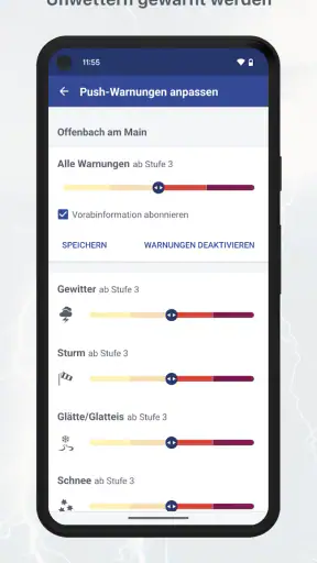 WarnWetter screenshot