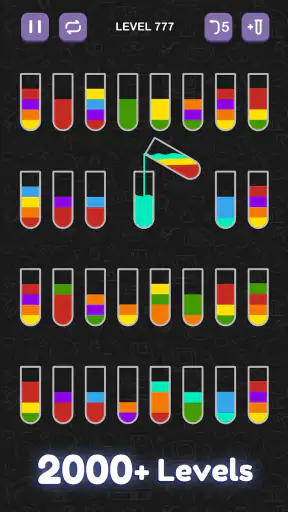 Wasser Sortieren Farbpuzzle screenshot