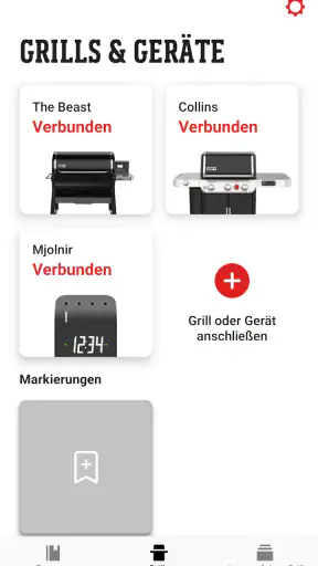 Weber® Connect screenshot