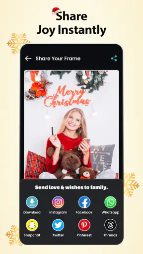 Weihnachtsfoto-Editor-Rahmen screenshot