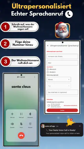 Weihnachtsmann Anrufen Deutsch screenshot