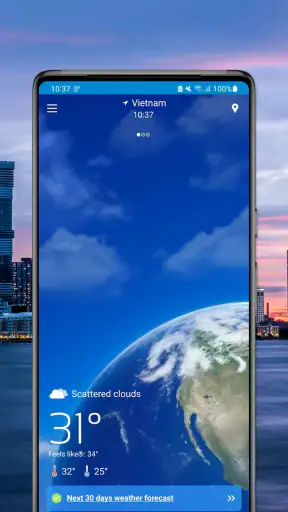 Wettervorhersage (Radarkarte) screenshot