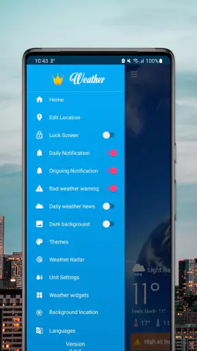 Wettervorhersage (Radarkarte) screenshot