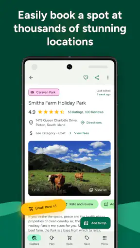 WikiCamps New Zealand screenshot