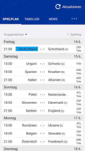 WM Spielplan App 2026 +Quali screenshot