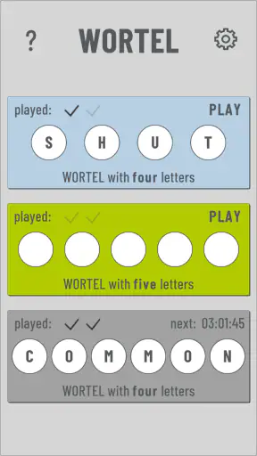 Wortel - Daily Word Puzzle screenshot