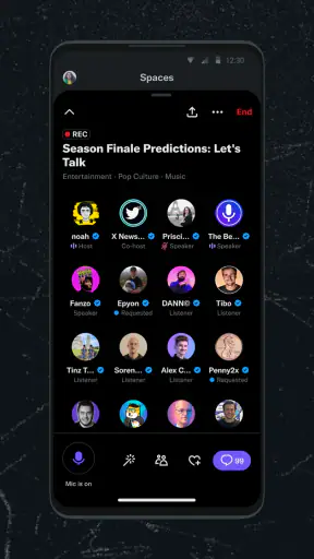 X (ehemals Twitter) screenshot