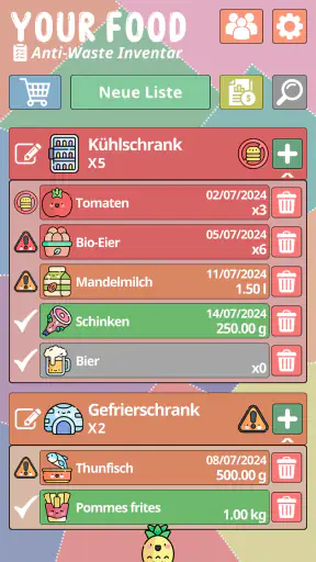 Your Food Anti Waste Inventar screenshot