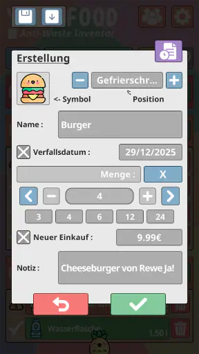 Your Food Anti Waste Inventar screenshot