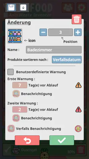 Your Food Anti Waste Inventar screenshot
