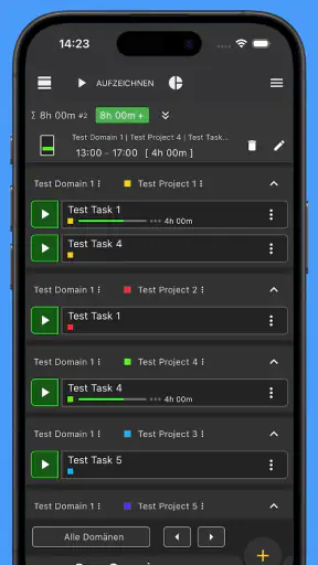 Zeiterfassung screenshot
