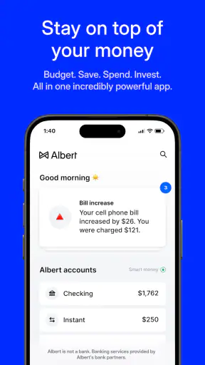 Albert: Budgeting and Banking screenshot