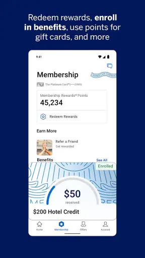 Amex screenshot