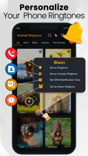 Animal sounds & wallpaper screenshot