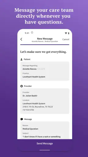 athenaPatient screenshot