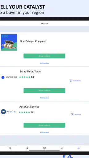Auto Catalyst Market app screenshot