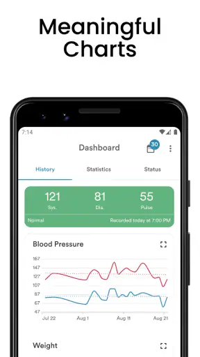 AVAX Blood Pressure Diary screenshot
