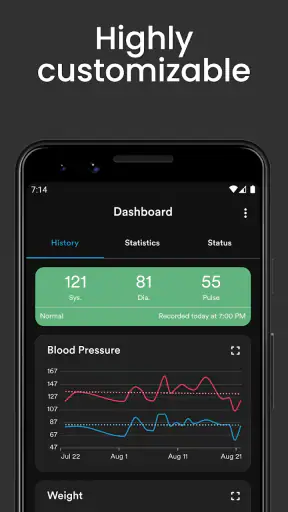 AVAX Blood Pressure Diary screenshot
