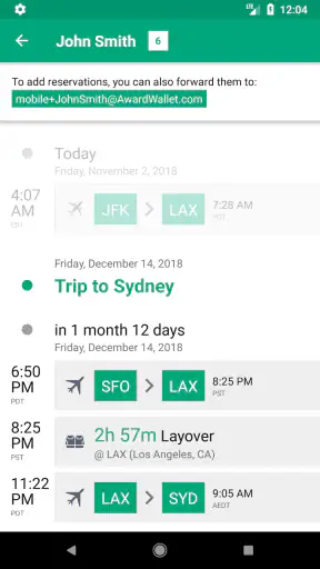 AwardWallet: Track Rewards screenshot