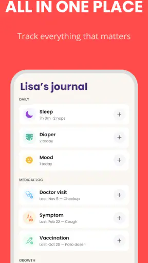 Baby Leap: Milestone Tracker screenshot