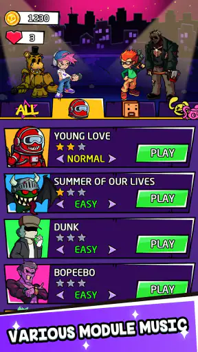 Beat Shooter Night: Rap Battle screenshot