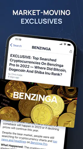 Benzinga Financial News & Data screenshot
