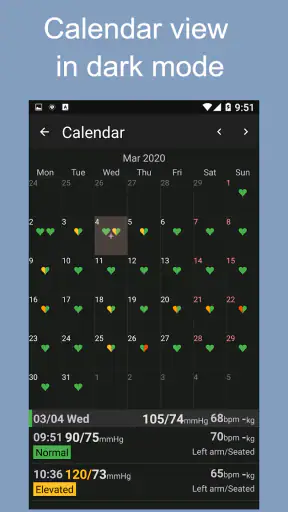 Blood Pressure Tracker screenshot