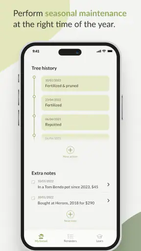 Bonsai Care App screenshot