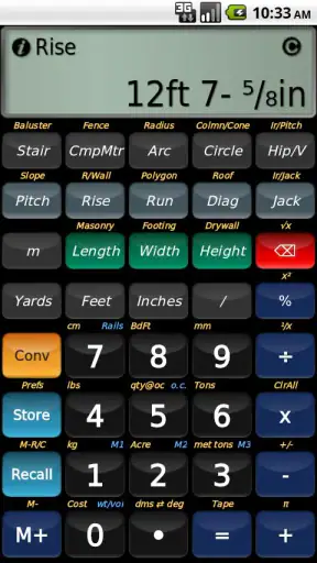 BuildCalc screenshot