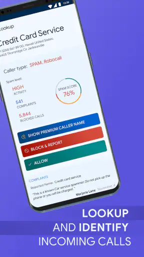 Call Control. Call Blocker screenshot