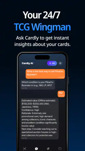 Cardly: TCG Card Value Scanner screenshot