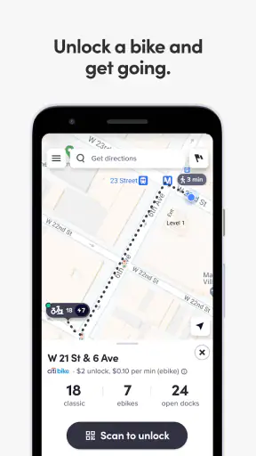 Citi Bike screenshot