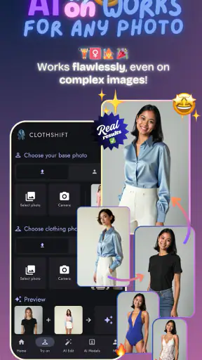 ClothShift – AI Fashion Try-On screenshot