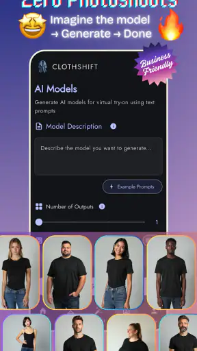 ClothShift – AI Fashion Try-On screenshot