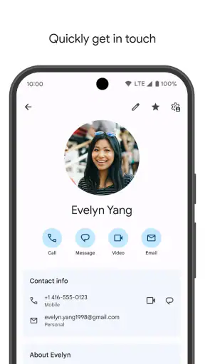 Contacts screenshot