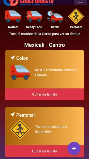 Cruce Directo Garitas screenshot