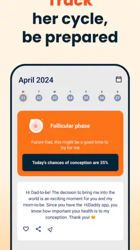 Daddy-to-be app: HiDaddy screenshot