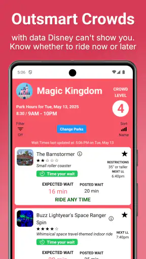 Disney World Lines screenshot