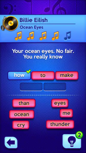 Don't Forget the Lyrics screenshot