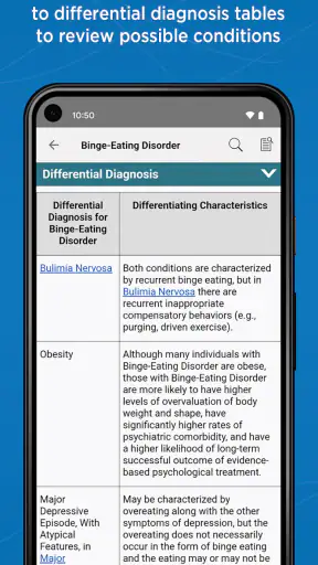 DSM-5-TR Differential Dx screenshot