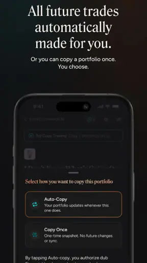 dub: Copy Real Investors screenshot
