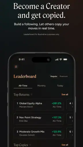 dub: Copy Real Investors screenshot