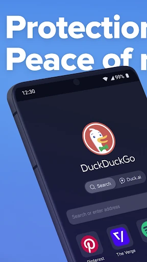 DuckDuckGo Browser, Search, AI screenshot