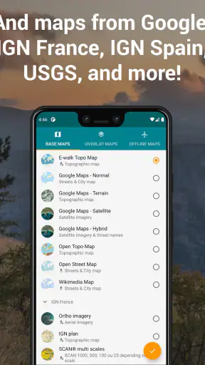 E-walk - Hiking offline GPS screenshot